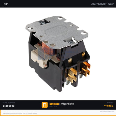 ICP 1-Pole 35A Contactor for YF048G — 24V Coil | Ships Today