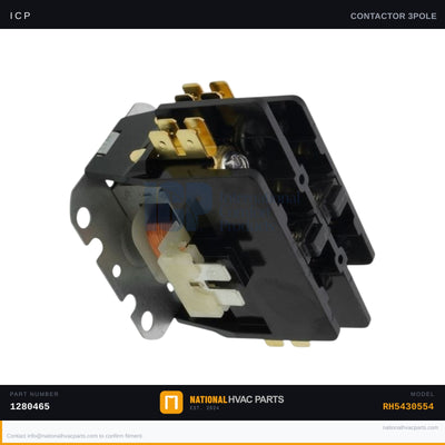 ICP 3-Pole 35A Contactor for RH5430554 — 24V Coil | Ships Today