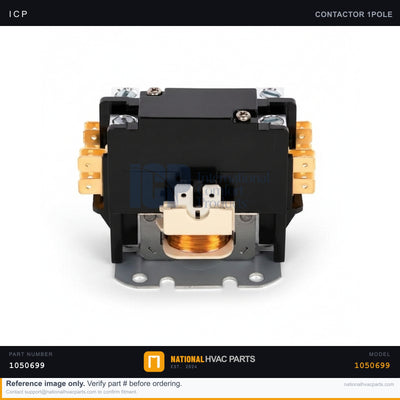 ICP Contactor for YG024GA1 – 1-Pole 25A 24V Coil | Ships Today