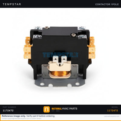 Tempstar 1-Pole 30A Contactor for T4A430GKD100 — 24V w/ Shunt | Ships Today
