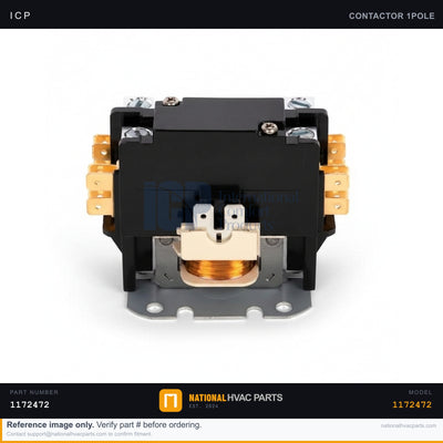 ICP 1-Pole 30A Contactor for WCA3364GKA2 — 24V Coil with Shunt | Ships Today