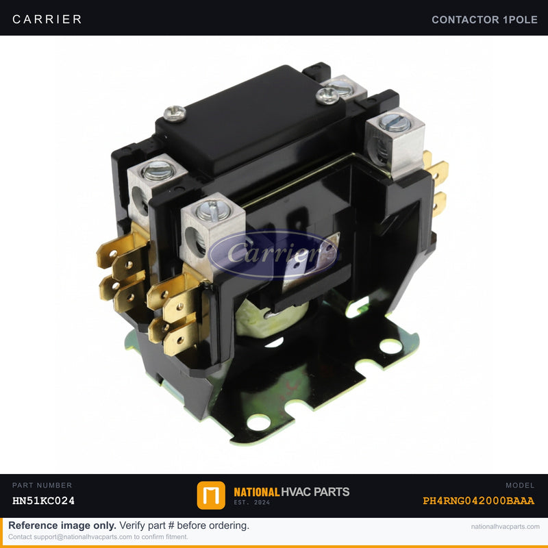 OEM Carrier Contactor 1-Pole 24V 30A for PH4RNG042000BAAA