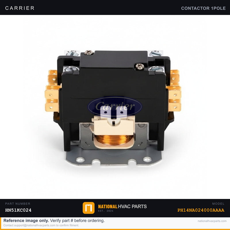 OEM Carrier Contactor 1-Pole 30A 24V for PH14NA024000AAAA