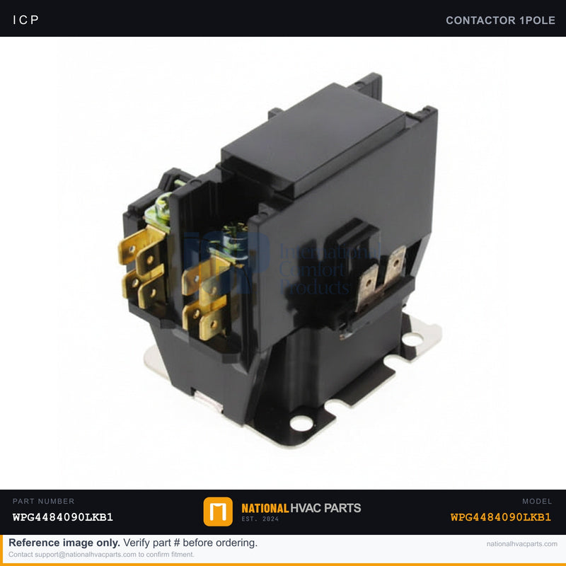 ICP 1-Pole 40A Contactor for WPG4484090LKB1 — 24V Coil | Ships Today