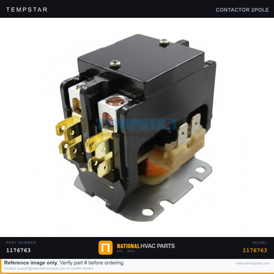 Tempstar 40A Contactor for TXA660GKA100 — 24V Coil Condenser Contactor | Ships Today