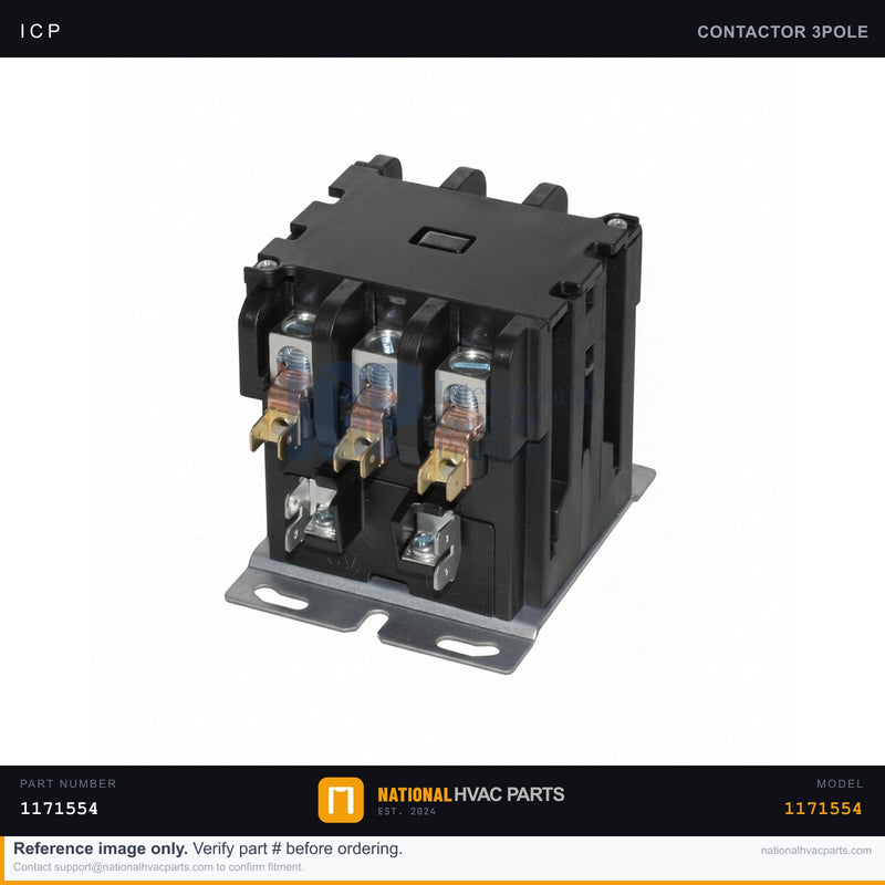 ICP Contactor for RGS303HTEA0AAAA – 2-Pole 30A & 3-Pole 60A 24V Coil | Ships Today