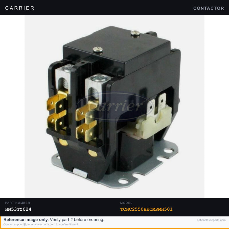 OEM Carrier 2-Pole Contactor 40A 24V for TCHC2550HECMRMH501