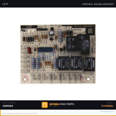 ICP Defrost Control Board for YL036GB1 — Heat Pump | Ships Today