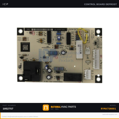 ICP Defrost Control Board for RYMA75N001 24V Heat Pump | Ships Today