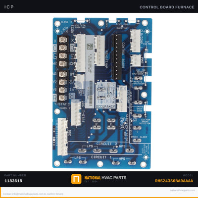 ICP Furnace Control Board Kit for RHS243S0BA0AAAA — OEM 1183618 | Ships Today