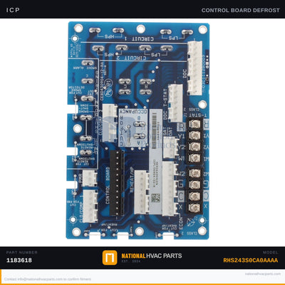 ICP Defrost Control Board Kit for RHS243S0CA0AAAA — 24V Heat Pump Board | Ships Today