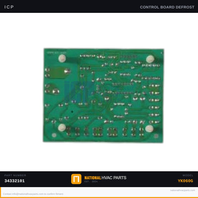 ICP Defrost Control Board for YK060G — Heat Pump | Ships Today