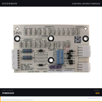 Goodman Furnace Control Board for WGPH4543AMAB — PCBEM102S