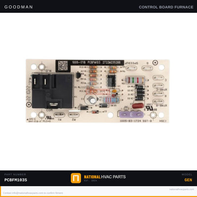 Goodman Time Delay Relay Board for CPC036XXX7BXXXBA — PCBFM103S