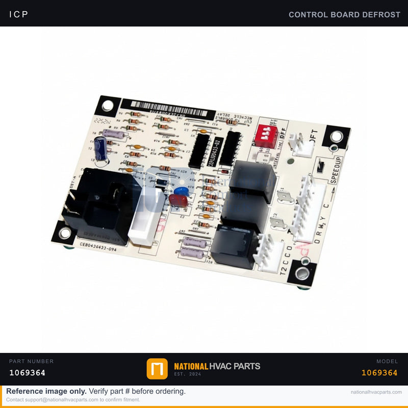 ICP Defrost Control Board for YG018GB1 — OEM 1069364 24V Heat Pump | Ships Today