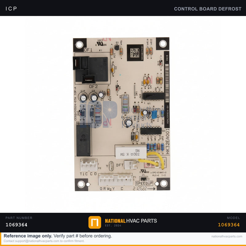 ICP Defrost Control Board for YG030GA1 — Heat Pump | Ships Today