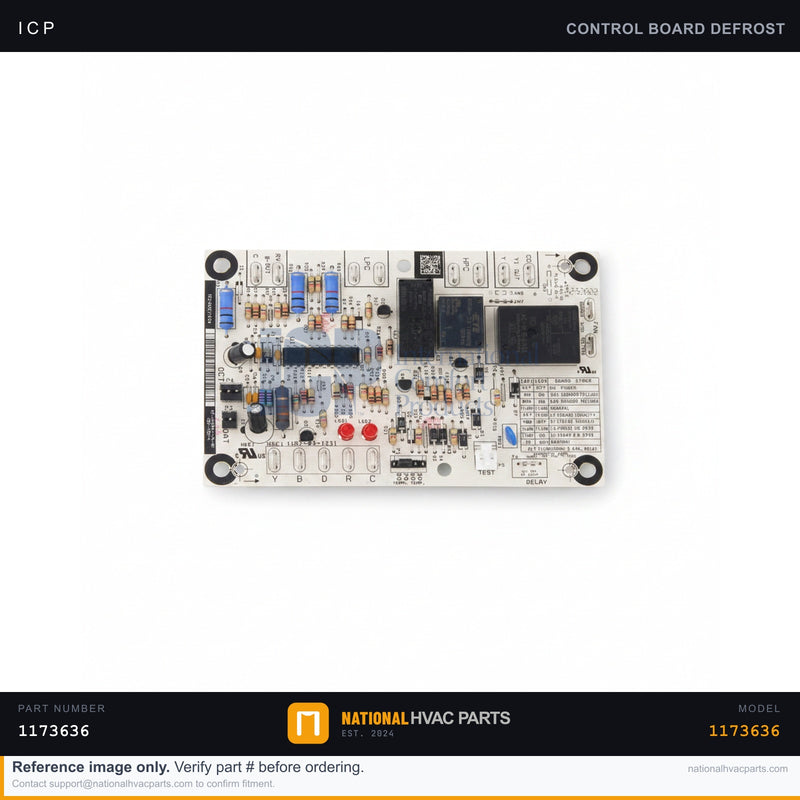 ICP Defrost Control Board for WCH3184GKA1 — Heat Pump Timer | Ships Today