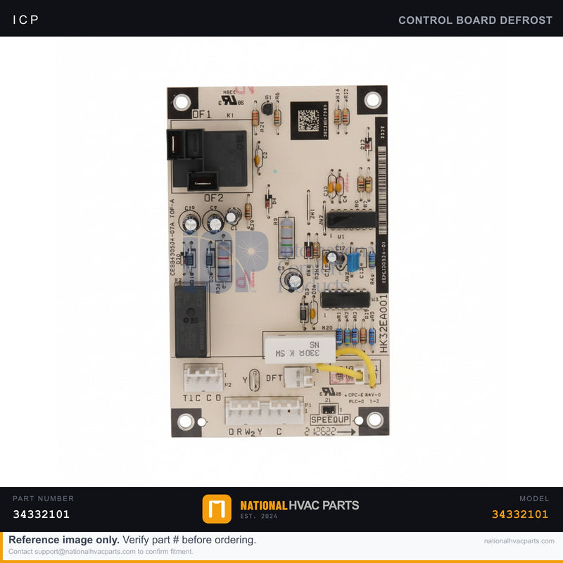 ICP Defrost Control Board for YE042G — Heat Pump | Ships Today