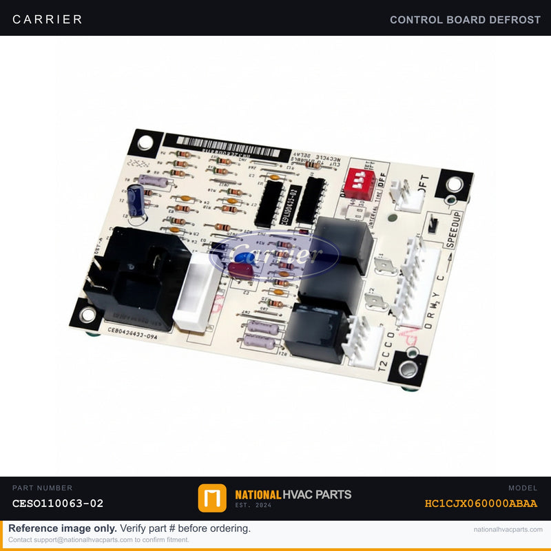 OEM Carrier Defrost Control Board for HC1CJX060000ABAA — CESO110063-02