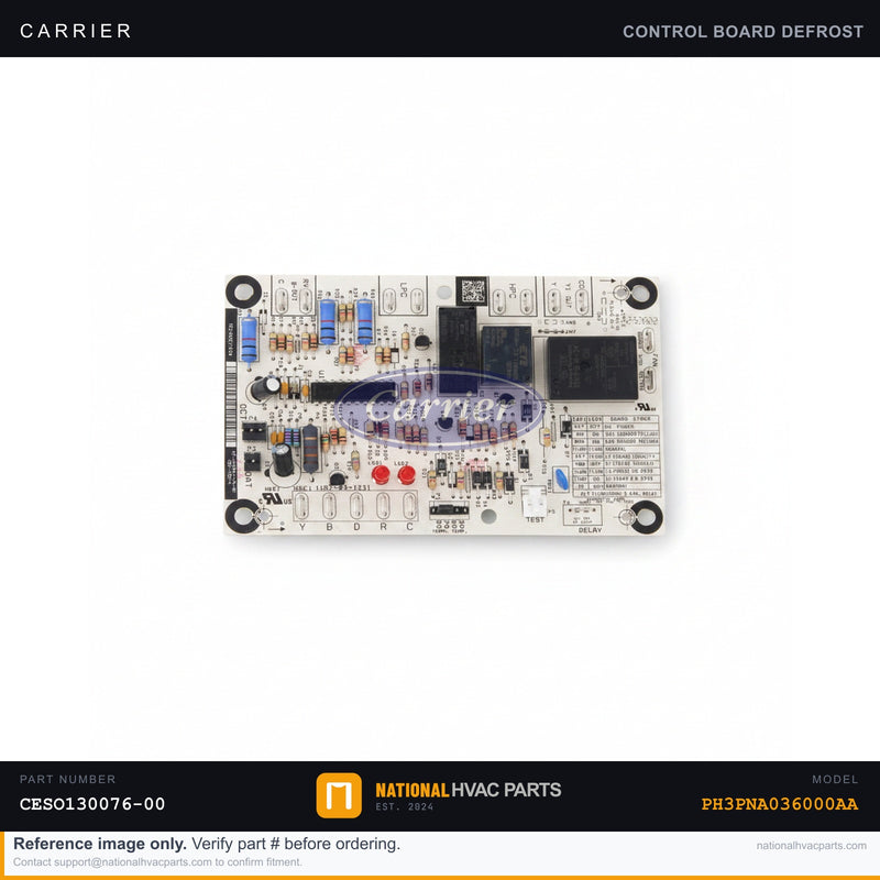 OEM Carrier Defrost Control Board CESO130076-00 — PH3PNA036000AA