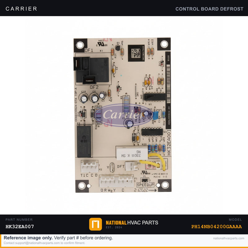 OEM Carrier Defrost Control Board HK32EA007 for PH14NB04200GAAAA