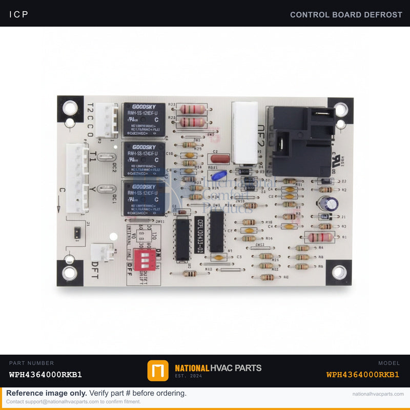 ICP Defrost Control Board for WPH4364000RKB1 — OEM Circuit Board | Ships Today