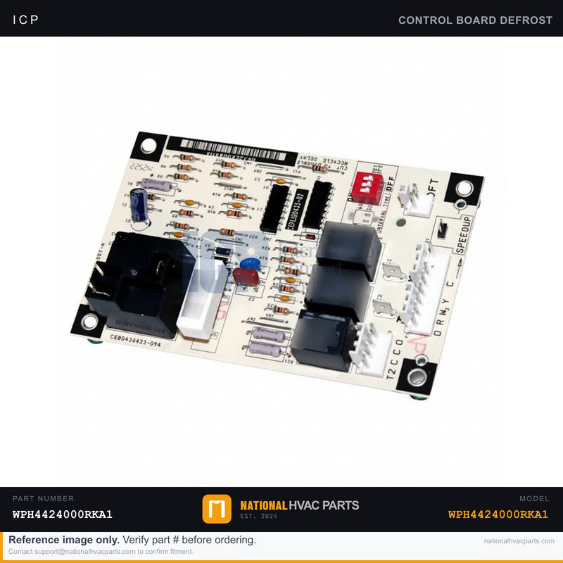 ICP Defrost Control Board for WPH4424000RKA1 — 24V Heat Pump | Ships Today