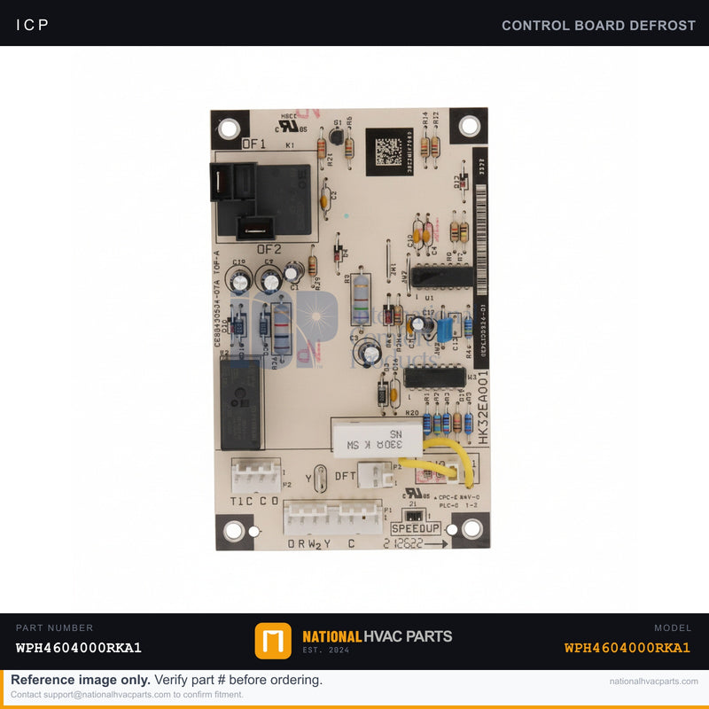 ICP Defrost Control Board for WPH4604000RKA1 — 24V Circuit Board | Ships Today