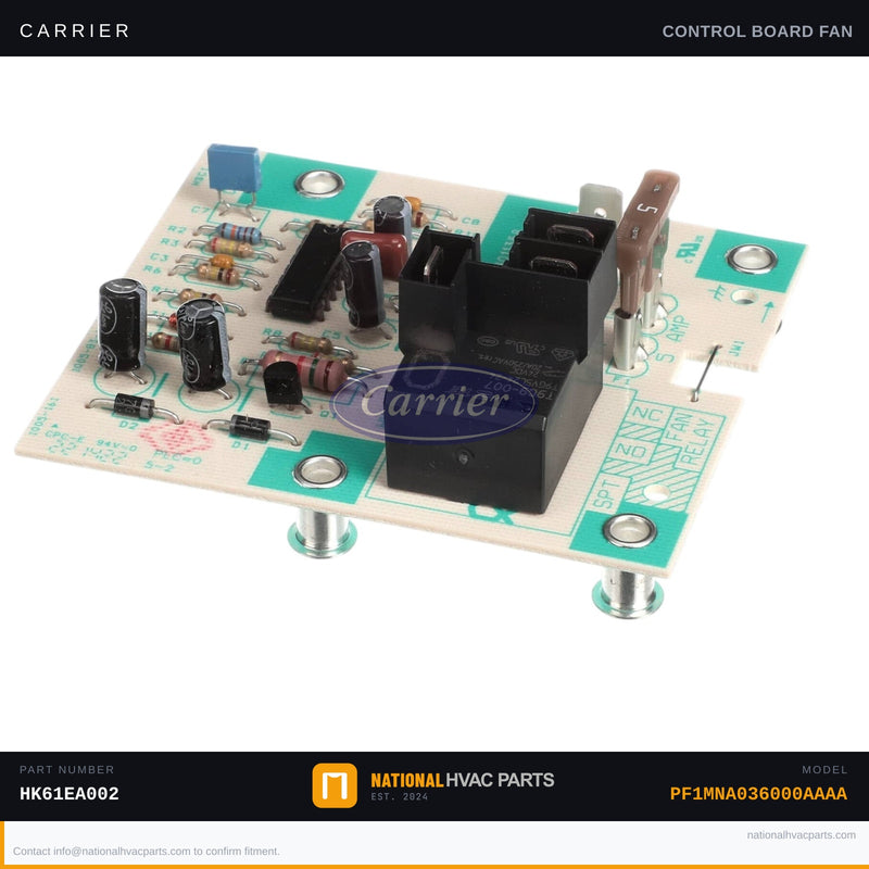 OEM Carrier Fan Blower Control Board HK61EA002 — PF1MNA036000AAAA