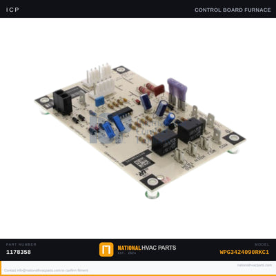 ICP Furnace Control Board for WPG3424090RKC1 — Integrated Ignition Control Module | Ships Today