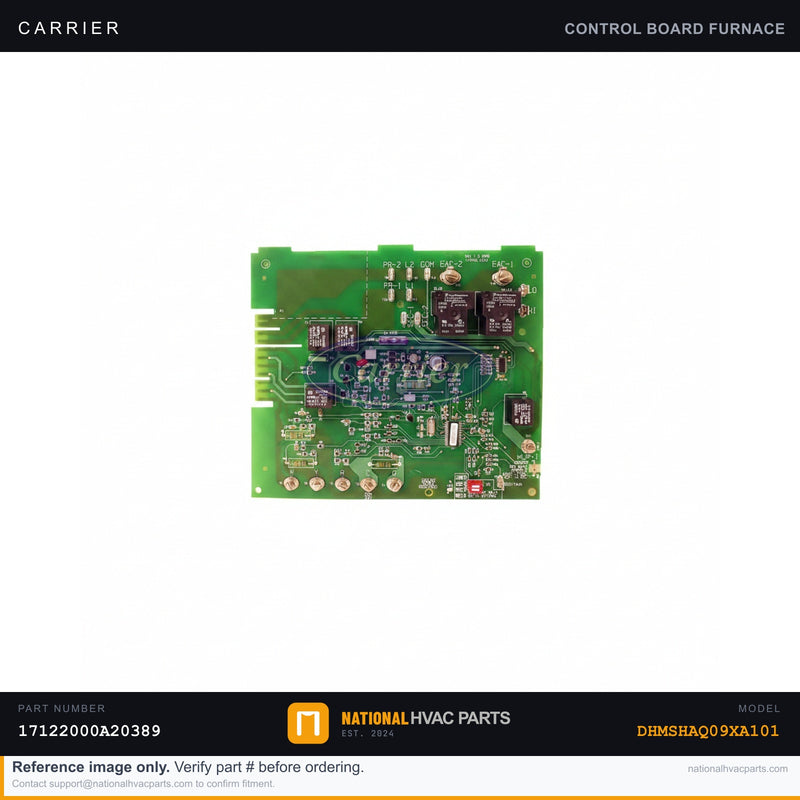OEM Carrier Main Control Board 17122000A20389 for DHMSHAQ09XA101