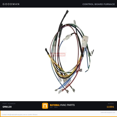 OEM Goodman 16-Pin Wiring Harness for GMN120-5 Furnace — B1378700