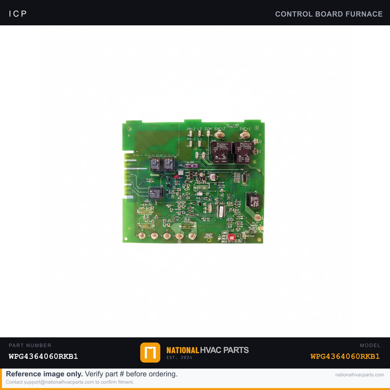 ICP Hot Surface Igniter & Control Board for WPG4364060RKB1 — Ships Today