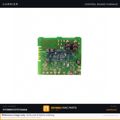 Genuine OEM Carrier Control Board for Fan Coil Model FY5BNB060T00AAAA | National HVAC Parts