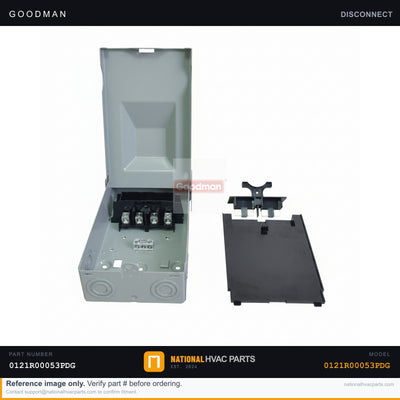 OEM Goodman Control/Disconnect Cover for GSC130484BA — 0121R00053PDG