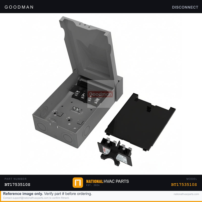 OEM Goodman 30A Pull-Out AC Disconnect for AWUF24101AA — BT1753510S