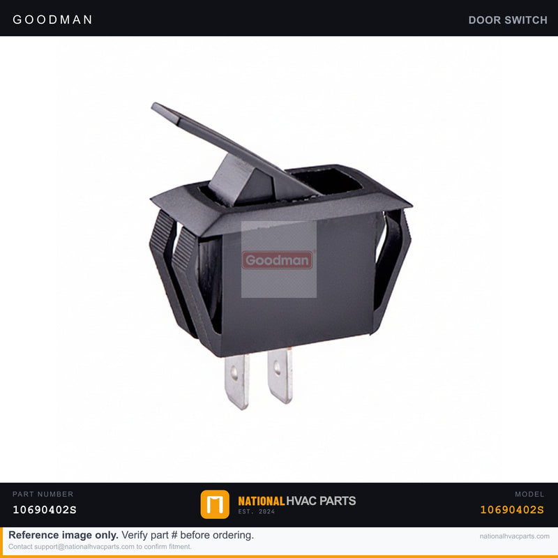 OEM Goodman Interlock Door Switch for ACES961205DNAA — 10690402S