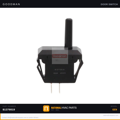 Goodman Door Interlock Switch for ADS80703AXA — B1370819
