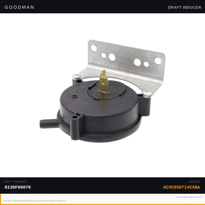 Goodman Pressure Switch for ACVC950714CXBA Furnace — 0130F00070