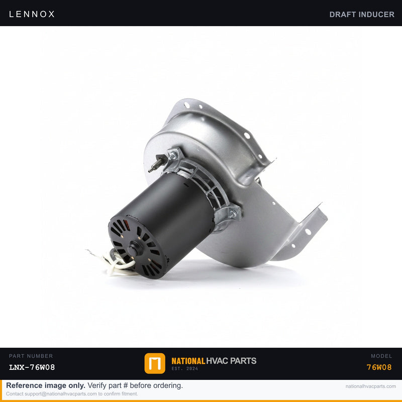 OEM Lennox Draft Inducer Blower Motor — 76W08