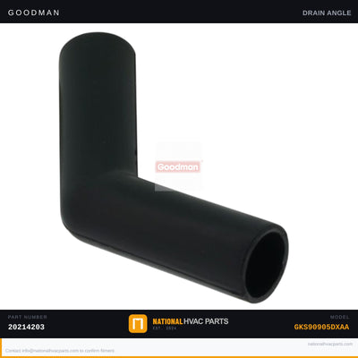 OEM Goodman Condensate Drain Angle Fitting for GKS90905DXAA — 20214203