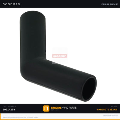 OEM Goodman Condensate Drain Angle Fitting for GMH950703BXAD — 20214203