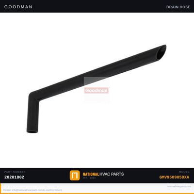 OEM Goodman Condensate Drain Hose Tube for GMV950905DXA — 20201802