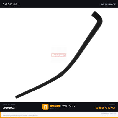 OEM Goodman 23 in. Drain Hose Tube for GCH950704CXAA — 20201902