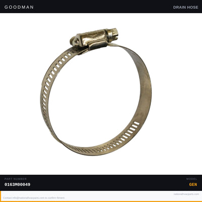 Goodman Drain Hose Clamp for ACSS960402BNAA — 0163M00049