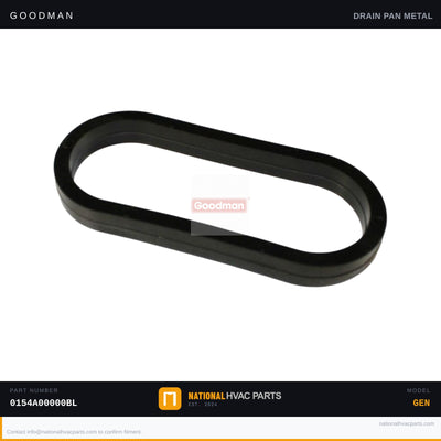 Goodman Drain Pan Gasket for ADPF182416BA — 0154A00000BL