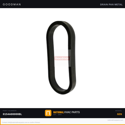 Goodman Drain Pan Gasket for ADPF182416CA — 0154A00000BL