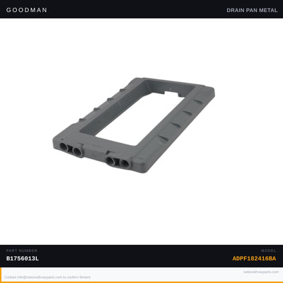Goodman Vertical Drain Pan for ADPF182416BA — B1756013L