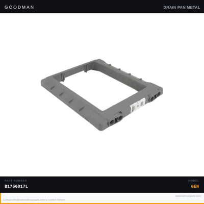 Goodman Vertical Drain Pan for AEPF183016BA Air Handler — B1756017L