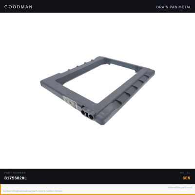 Goodman Vertical Drain Pan 23x20 in OD for ADPF304216AB — B1756020L